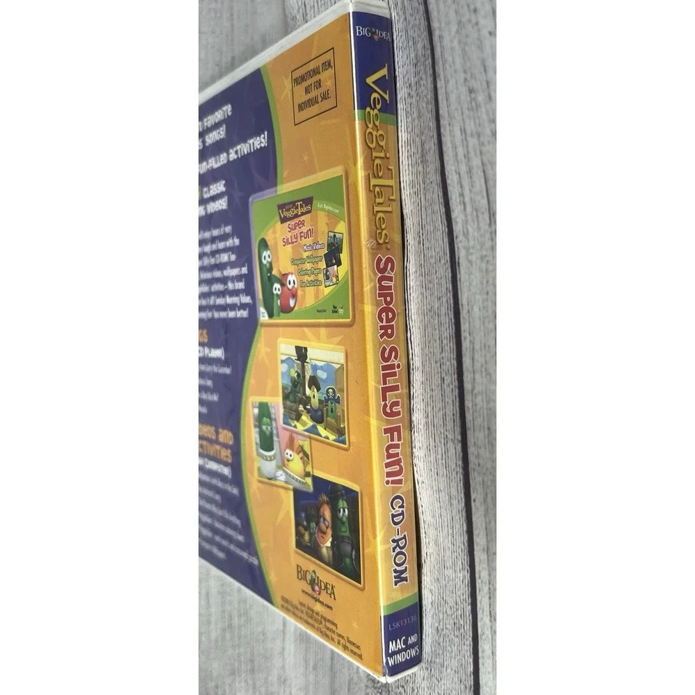 VeggieTales - Super Silly Fun CD-ROM Mac and PC Songs Videos Activities 2005